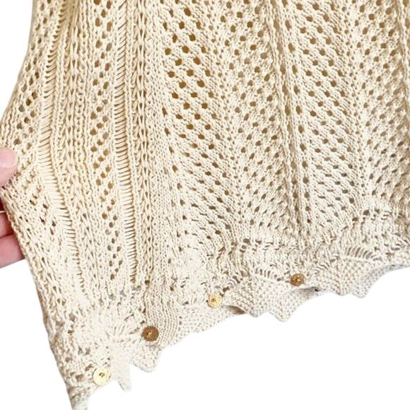 TWINSET Cotton Crochet Mini Dress Medium - Picture 6 of 14